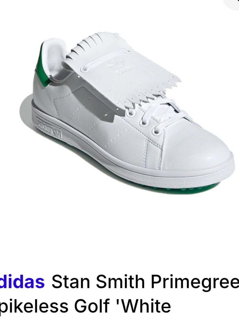adidas Stan Smith Primegreen White with Green Heel Tab